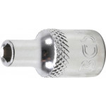 BGS Steckschlüssel-Einsatz Sechskant | Antrieb Innenvierkant 6,3 mm (1/4