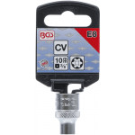 BGS Steckschlüssel-Einsatz E-Profil | Antrieb Innenvierkant 10 mm (3/8