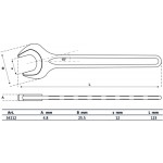 BGS Einmaulschlüssel | DIN 894 | SW 12 mm