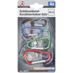 BGS Schlüsselbund-Karabinerhaken-Satz | 4-tlg.