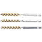 BGS Messingbürste | 8 mm | Antrieb Außensechskant 6,3 mm (1/4