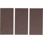 BGS Filzgleiter | Platten | braun | 100 x 200 mm | 3-tlg.