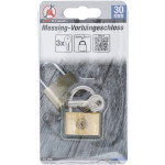 BGS Messing-Vorhängeschloss | 30 mm