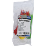 BGS Kabelbinder-Sortiment | farbig | 2,4 x 100 mm | 200-tlg.