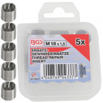 BGS Ersatz-Gewindeeinsätze | M18 x 1,5 mm | 5-tlg.