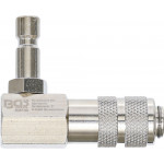 BGS Kühlsystem-Bajonettadapter | 90° abgewinkelt | für 8027, 8098