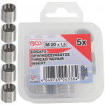 BGS Ersatz-Gewindeeinsätze | M20 x 1,5 mm | 5-tlg.