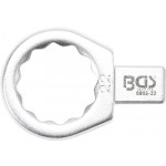 BGS Einsteck-Ringschlüssel | 22 mm | Aufnahme 9 x 12 mm