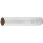 BGS Zündkerzen-Einsatz mit Magnet, Zwölfkant, lang | Antrieb Innenvierkant 10 mm (3/8