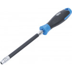 BGS Flexibler Schraubendreher mit Rundgriff | E-Profil E8 | Klingenlänge 150 mm