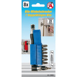BGS Winkelschrauber mit 7 Doppelklingen-Bits | Antrieb Außensechskant 6,3 mm (1/4