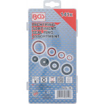 BGS Dichtring-Sortiment | Gummi und Fiberglas | 141-tlg.