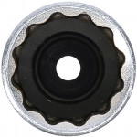 BGS Zündkerzen-Einsatz mit Haltegummi, Zwölfkant, lang | Antrieb Innenvierkant 10 mm (3/8