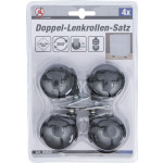 BGS Doppel-Lenkrollen-Satz | Ø 40 mm | 4-tlg.