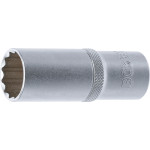 BGS Steckschlüssel-Einsatz Zwölfkant, tief | Antrieb Innenvierkant 12,5 mm (1/2
