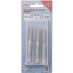 BGS Gewindebohrer-Satz | Vor-, Mittel- und Fertigschneider | HSS-G | M14 x 2,0 mm | 3-tlg.