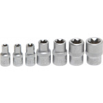 BGS Steckschlüssel-Einsatz-Satz E-Profil | Antrieb Innenvierkant 6,3 mm (1/4