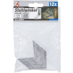 BGS Stuhlwinkel | 40 x 40 x 15 mm | 12-tlg.