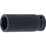 BGS Kraft-Steckschlüssel-Einsatz Sechskant, tief | Antrieb Innenvierkant 12,5 mm (1/2