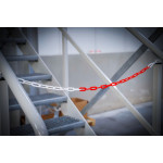 BGS Absperrkette | Rot-Weiß | Kunststoff | 5 m