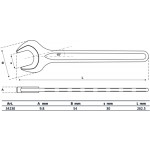 BGS Einmaulschlüssel | DIN 894 | SW 30 mm