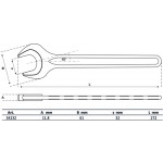 BGS Einmaulschlüssel | DIN 894 | SW 32 mm