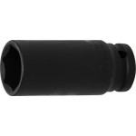 BGS Kraft-Steckschlüssel-Einsatz Sechskant, tief | Antrieb Innenvierkant 12,5 mm (1/2