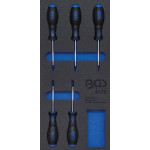 BGS Werkstattwageneinlage 1/3: Schraubendreher T-Profil (für Torx) | 5-tlg.