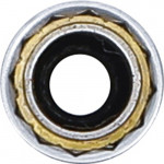 BGS Zündkerzen-Einsatz mit Magnet, Zwölfkant, extra lang | Antrieb Innenvierkant 10 mm (3/8