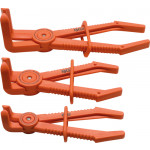BGS Schlauch-Abklemmzangen-Satz | 90° abgewinkelt | 155 - 220 mm | 3-tlg.