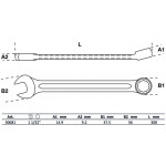 BGS Maul-Ringschlüssel | SAE | SW 1.1/32