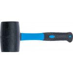 BGS Gummihammer | Fiberglasstiel | schwarzer Kopf | Ø 50 mm | 250 g