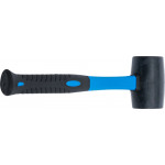 BGS Gummihammer | Fiberglasstiel | schwarzer Kopf | Ø 50 mm | 250 g