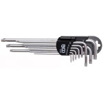 BGS Winkelschlüssel-Satz | extra lang | TS-Profil (für Torx Plus) TS10 - TS50 | 9-tlg.