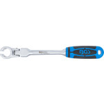 BGS Spezial-Ringschlüssel für Lambdasonden, kippbar, mit Griff | SW 22 mm