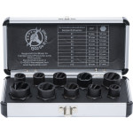 BGS Spiral-Profil-Steckschlüssel-Satz / Schraubenausdreher | Antrieb Innensechskant 10 mm (3/8