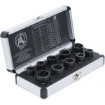 BGS Spiral-Profil-Steckschlüssel-Satz / Schraubenausdreher | Antrieb Innensechskant 10 mm (3/8