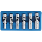 BGS Universal Glühkerzen-Gelenkschlüssel-Satz, Sechskant | Antrieb Innenvierkant 10 mm (3/8