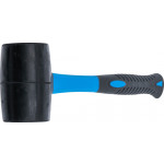 BGS Gummihammer | Fiberglasstiel | schwarzer Kopf | Ø 60 mm | 500 g
