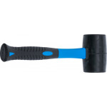 BGS Gummihammer | Fiberglasstiel | schwarzer Kopf | Ø 60 mm | 500 g