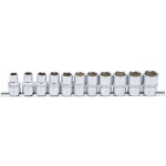 BGS Steckschlüssel-Einsatz-Satz, Sechskant | Antrieb Innenvierkant 12,5 mm (1/2