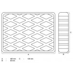 BGS Gummiauflage | für Hebebühnen | 160 x 120 x 30 mm