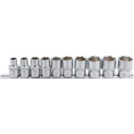 BGS Steckschlüssel-Einsatz-Satz, Sechskant | Antrieb Innenvierkant 12,5 mm (1/2
