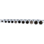 BGS Steckschlüssel-Einsatz-Satz Sechskant, tief | Antrieb Innenvierkant 10 mm (3/8