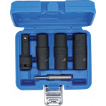 BGS Kraft-Spezial-Steckschlüssel-Wendeeinssatz-Satz | Sechskant & Schraubendreher 17 - 19 - 21 mm | 12,5 mm (1/2