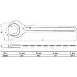 BGS Einmaulschlüssel | DIN 894 | SW 50 mm
