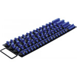 BGS Aufsteckschienen-Set für Steckschlüssel-Einsätze | mit 80 Clips | für Einsätze 6,3 mm (1/4