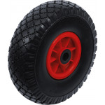 BGS Rad für Sackkarren / Bollerwagen | PU, rot / schwarz | 260 mm