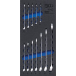 BGS Werkstattwageneinlage 1/3: Maul-Ringschlüssel-Satz | SW 6 - 22 mm | 12-tlg.