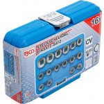 BGS Steckschlüssel-Einsatz-Satz Zwölfkant | Antrieb Innenvierkant 12,5 mm (1/2